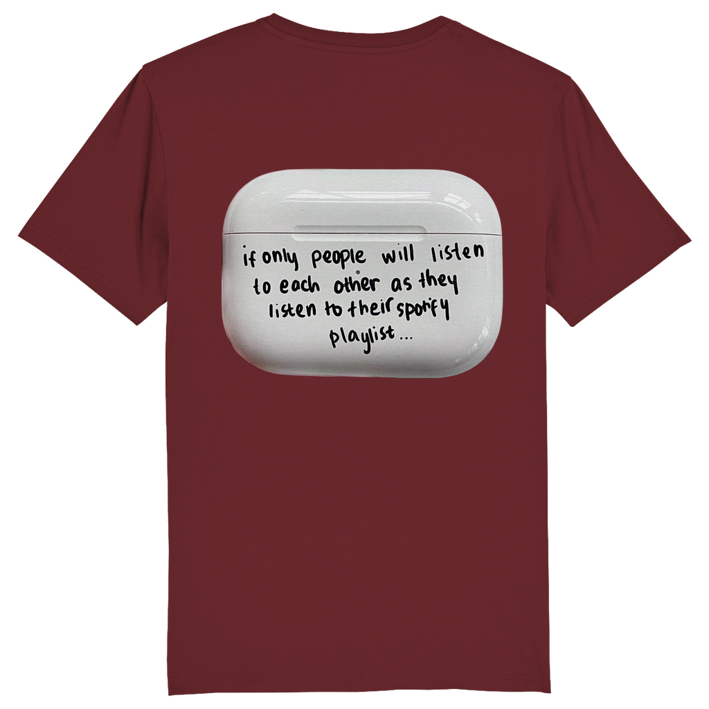 SLIM/REGULAR "PLAYLIST" SHIRT BACKPRINT