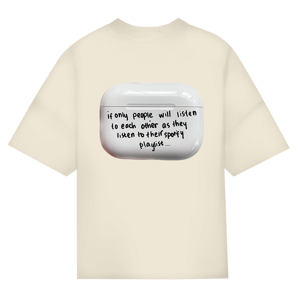 OVERSIZED "PLAYLIST" SHIRT BACKPRINT