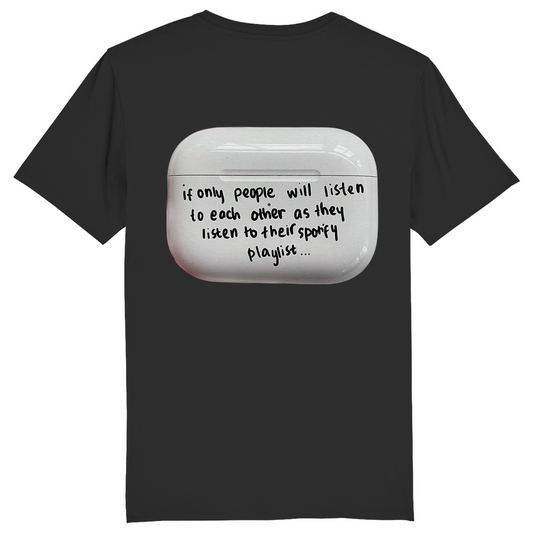 SLIM/REGULAR "PLAYLIST" SHIRT BACKPRINT