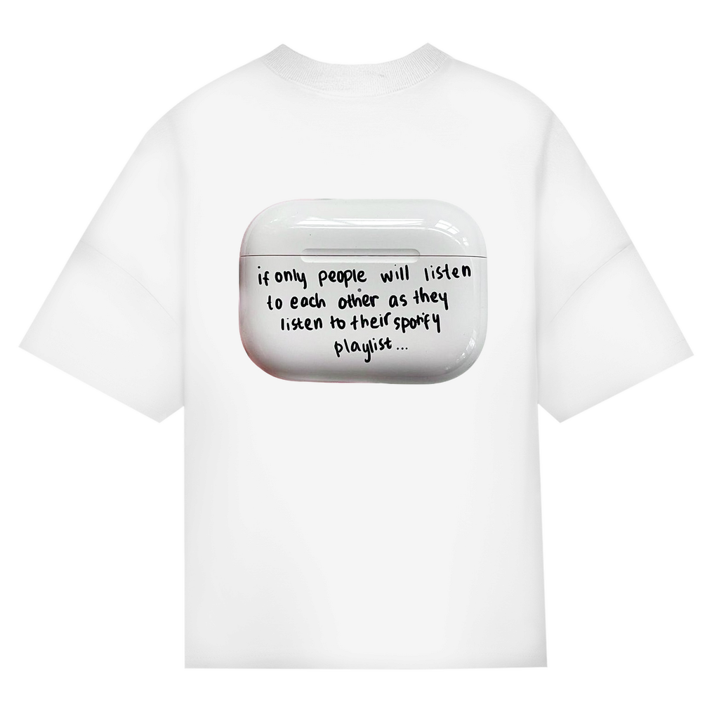 OVERSIZED "PLAYLIST" SHIRT BACKPRINT