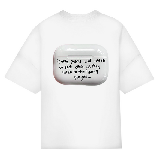 OVERSIZED "PLAYLIST" SHIRT BACKPRINT