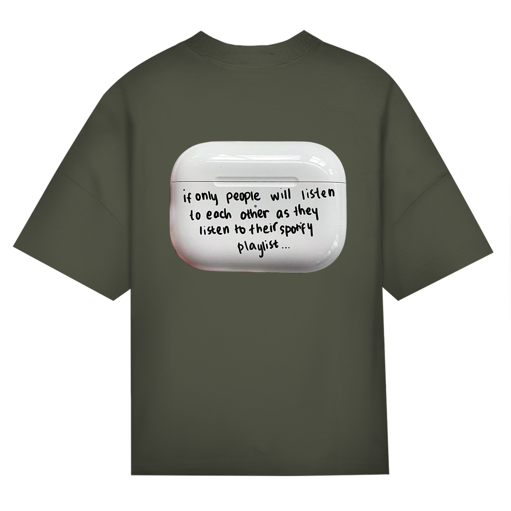 OVERSIZED "PLAYLIST" SHIRT BACKPRINT
